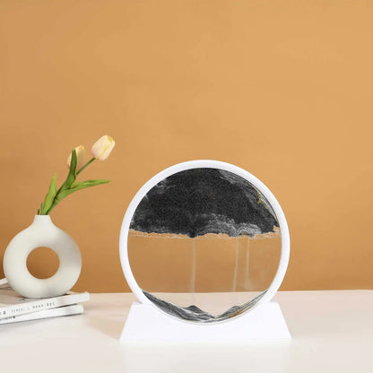 3D Sandscape Moving Sand Art Picture Round Glass Deep Sea