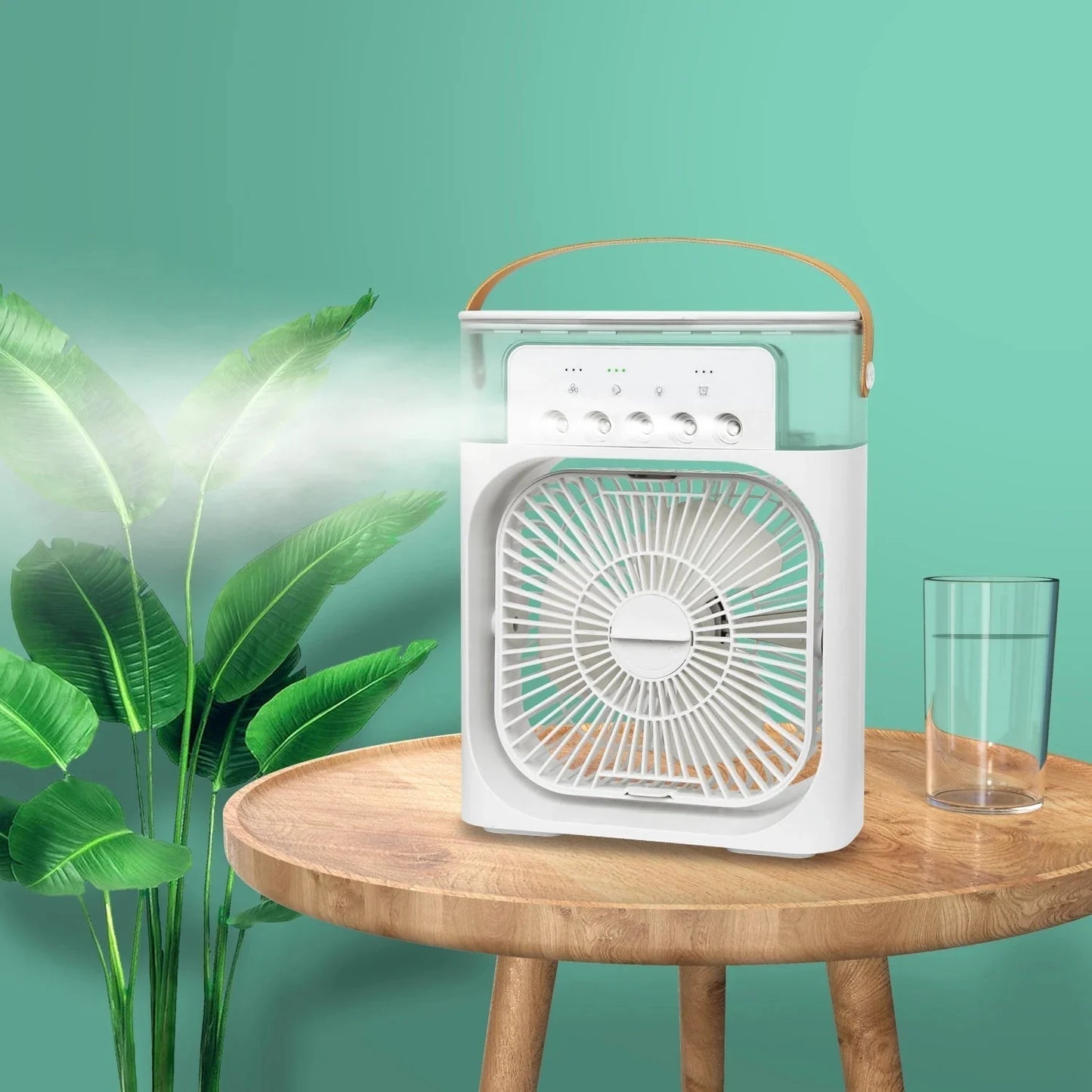 New 3 In 1 Fan AIr Conditioner Household Mini Air Cooler LED Night