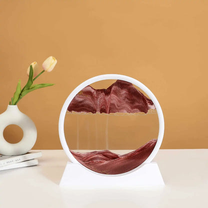3D Sandscape Moving Sand Art Picture Round Glass Deep Sea