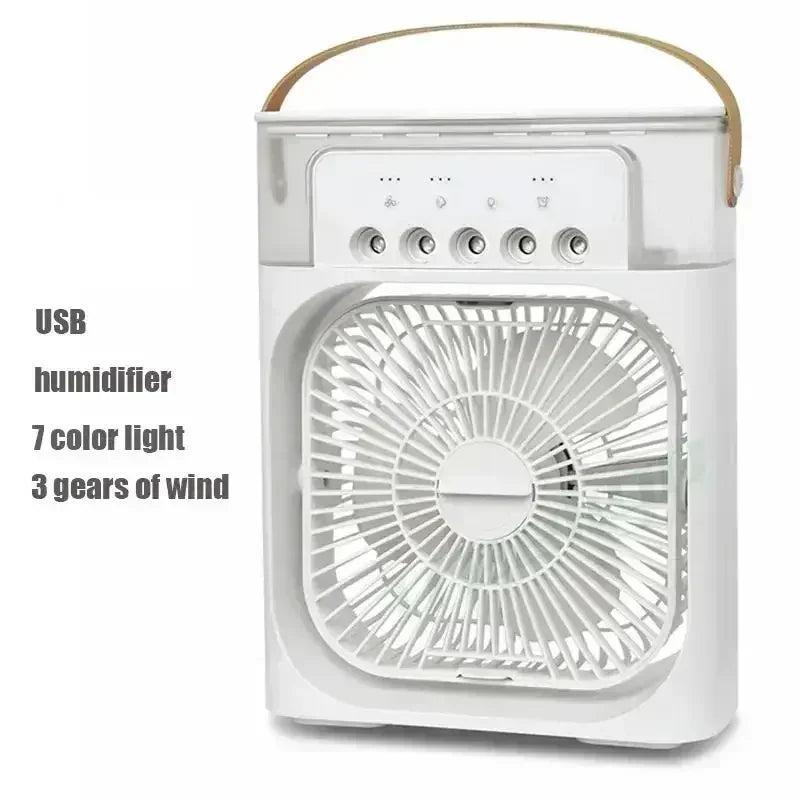 New 3 In 1 Fan AIr Conditioner Household Mini Air Cooler LED Night