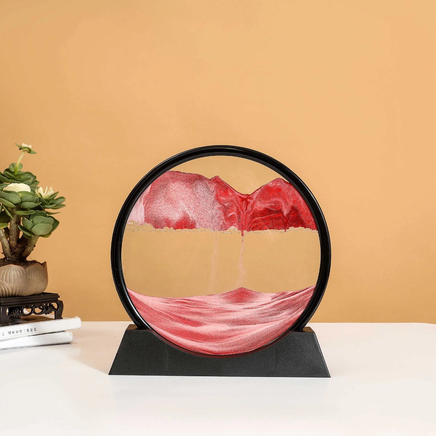 3D Sandscape Moving Sand Art Picture Round Glass Deep Sea