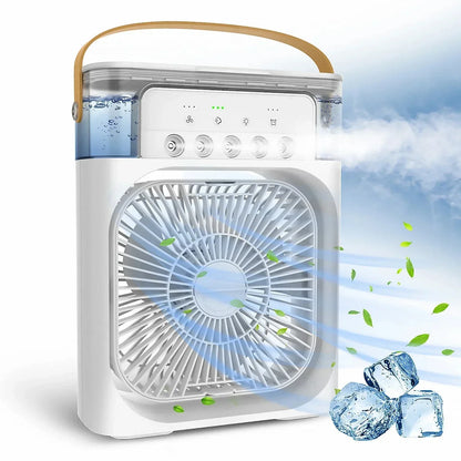 New 3 In 1 Fan AIr Conditioner Household Mini Air Cooler LED Night