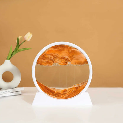 3D Sandscape Moving Sand Art Picture Round Glass Deep Sea