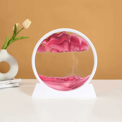 3D Sandscape Moving Sand Art Picture Round Glass Deep Sea