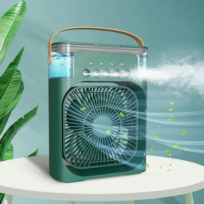 New 3 In 1 Fan AIr Conditioner Household Mini Air Cooler LED Night